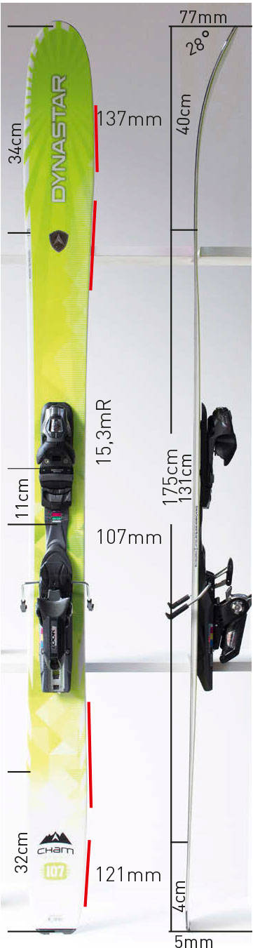 Test av Dynastar Cham 107 W 2014 Test av Dynastar Cham 107 W 2014