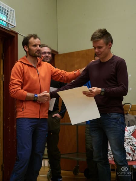 Førsteplass herrer og ny løyperekord Erik Lomås. Foto: Timme Ellingjord