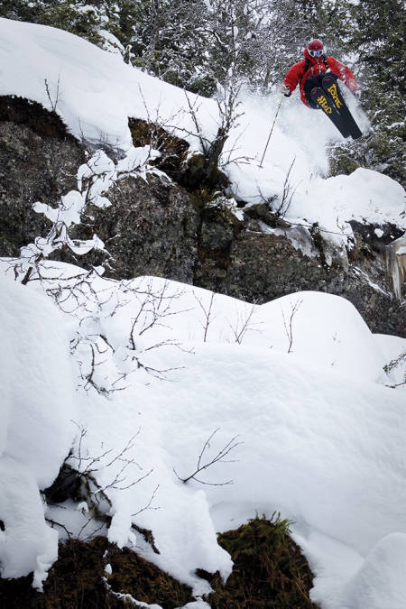 Benjamin Hjort har også utmerket seg som skifotograf. Her med Asbjørn Eggebø Næss i Hemsedal.