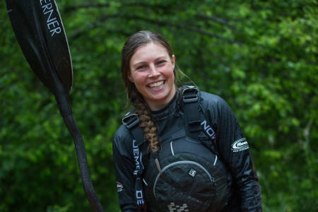 BEST IGJEN: Kamilla Sporsheim er umulig å slå i Ekstremsportvekos versjon av triatlon. Mandag vant hun Horgi ned for fjerde gang. Foto: Tore Meirik