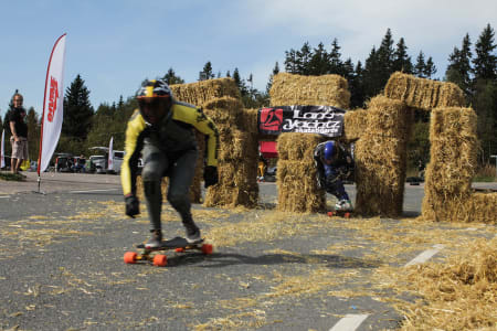 Christoffer Sanne og Trygve Jørundland gjennom «Wall of Death».