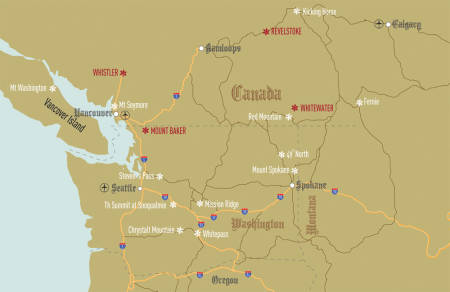 CANADA: Alberta og British Colombia.