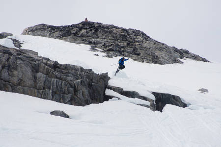 Sondre Lindkjølen herjer på tech-bindinger. Foto: Vegard Breie
