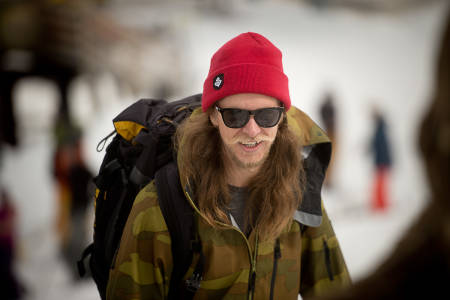 Åsmund Thorsen og håret og barten hans snurra og spant seg inn til 3. plass. Foto: Vegard Breie