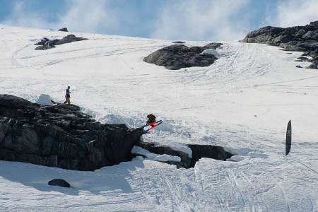 Åsmund Thorsen 3/4-dels snurr ut i en 360. Foto: Vegard Breie