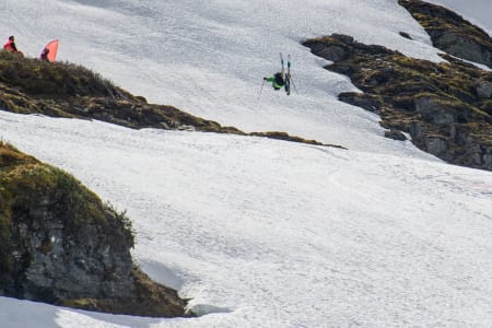 KLART FOR FRIKJØRINGSFEST: Tirsdag blir det ny freeridebatalje på Vikafjellet. Arkivfoto: Olav Standal Tangen