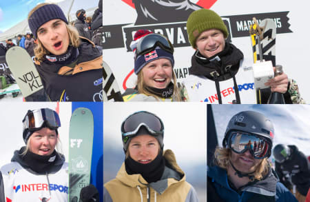 LANDSLAGET: Øverst fra venstre: Johan Berg, Tiril Sjåstad Christiansen, Felix Usterud, Johanne Killi, Øystein Bråten og Aleksander Aurdal.
