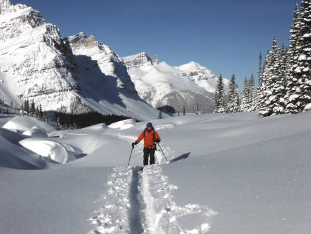 SKREDCOACH: På skredkurs i Canada. Foto: Maria Leganger