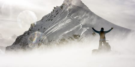 Cody Townsend er glad han har med kona si i skifilm. Kona hans er Elyse Saugstad.