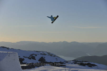 Tore Holvik, Folgefonna. Foto: Endre Løvaas