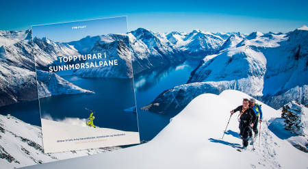 UTE: Endelig er Toppturar i Sunnmørsalpane her. Boken får du hos ffshop! Foto: Håvard Myklebust