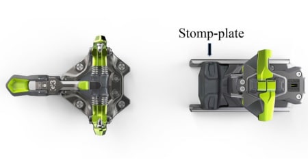 GLIPA KAN BLI FOR STOR: G3 advarer mot for stor glipe mellom støvelsålen og stomp-plata, som er den svarte plastplata foran på bakbindingen. Foto: G3