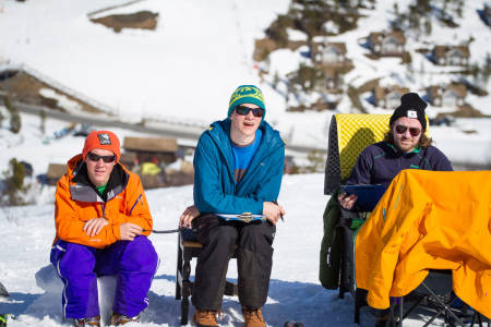 To av dommerne; TC Øye (til høyre) og Eirik Schjølberg (i midten)