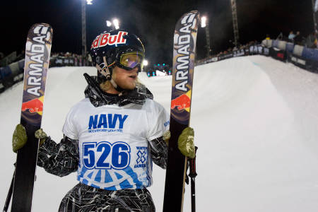HASJ: Tanner Hall forteller at han røyket hasj i forbindelse med alle sine X Games-medaljer. Her fra Superpipe i 2012. Foto: ESPN