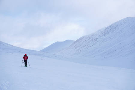 RONDANE: Været var skiftende under oppholdet og det kunne gå fra full tåke til sol på 5 minutter. Foto: Espen Thomassen