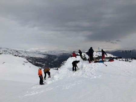 Hoppbygging i Sauda. Foto: Trond Carsten Øye
