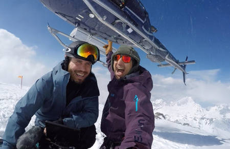 HELISKI: Kaj Zackrisson har vært på heliskitur til Chamonix. Foto: Privat