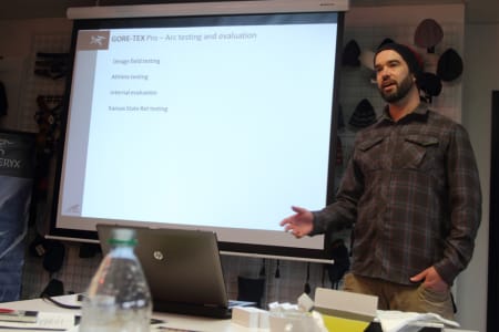 – INGEN KOMMENTAR: Verken sjefsdesigner Carl Mariati eller andre i Arc´teryx vil kommentere skredballongsekkene de er i ferd med å utvikle. Foto: Tore Meirik