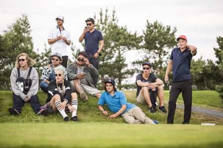 Ratpack m/venner. Fra venstre Nikolai Gyllenhammar, Jonny Aaseth, Olav Stubberud, Robin Zappje, Torgeir Bergrem, Arvid Søndreli, Jon-Håkon Nygård, Øystein Bråten og Gjermund Bråten.