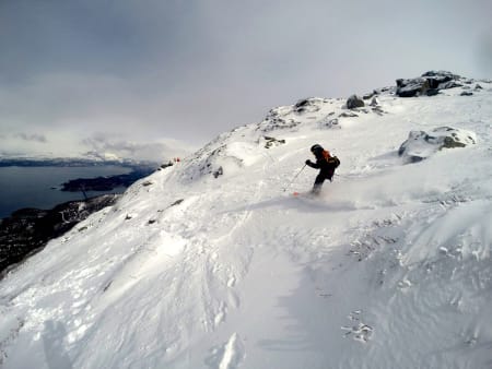 Med ulike startpunkter og bruk av partier med varierende vanskelighetsgrad ga konkurranseområdet nært løypene i Narvikfjellet passelige utfordringer for alle deltakere. Foto: Micke af Ekenstam
