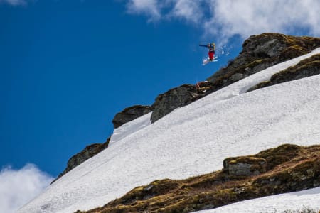 DRAPÅDAG PÅ VIKAFJELLET: Ole K. Strøm stiller forhåpentligvis i frikjøringskonkurransen under årets Ekstremsportveke i sommer, slik han gjorde –med stil- i fjor. Foto: Olav Standal Tangen