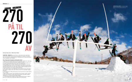 TOUCHDOWN: Sammy Carlson demonstrerer 270 på og av.