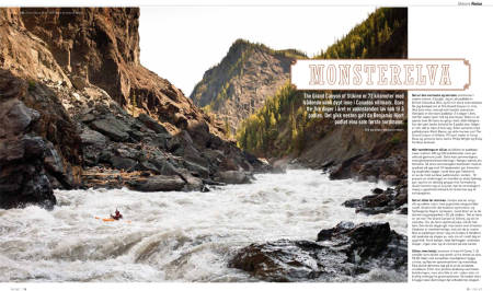 STIKINE RIVER: Det var nære på da Benjamin Hjort padlet den legendariske elva Stikine i Canada som første nordmann.