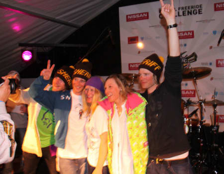 Vinnerne av norgescupen sammenlagt: Underland, Vole, Hagen, Ericsson og Nestvold.