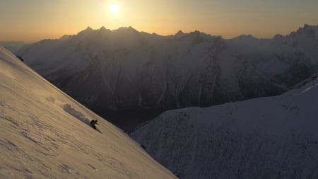 DENNE GANG: Andreas Fransson kjører store fjell på Sunnmøre.