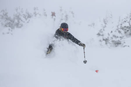 PUDDER: Alta i Utah har levert noen vanvittige dager for Lisen Strøm. Foto: Libby Ellis