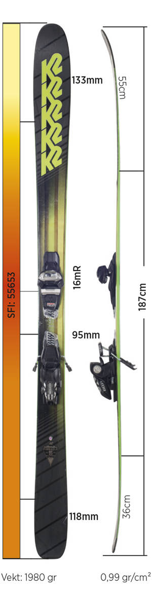 Test av K2 Pinnacle 95 2018 Test av K2 Pinnacle 95 2018