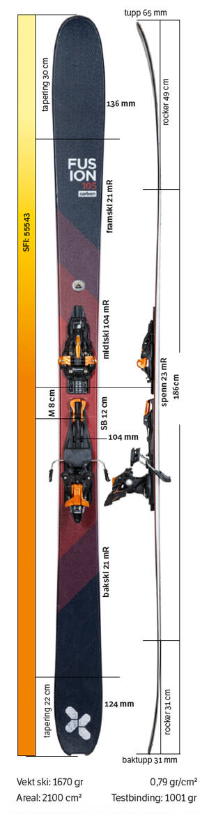 Test av Extrem Fusion 105 Carbon 2020 Test av Extrem Fusion 105 Carbon 2020