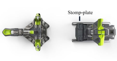 GLIPA KAN BLI FOR STOR: G3 advarer mot for stor glipe mellom støvelsålen og stomp-plata, som er den svarte plastplata foran på bakbindingen. Foto: G3