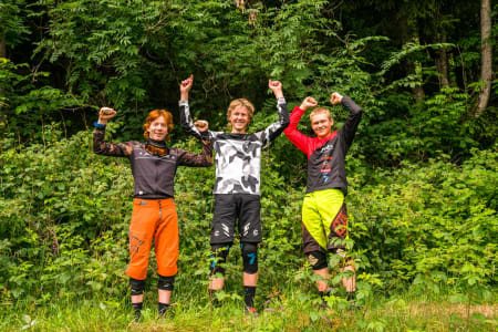 Pallen Junior, 1. plass Jørgen Velure, 2. plass Tobias Utne, 3. plass Falk Håkenstad-Bråten. Foto: Mads Oliver
