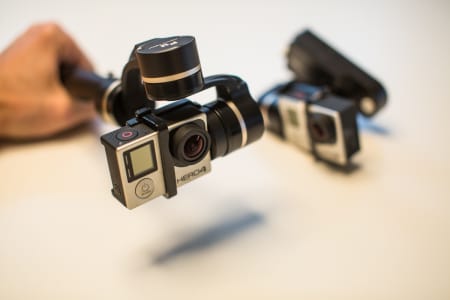 GIMBALLS: Fri Flyt har testet bildestabilisatorene G4S og WG fra Feiyu Tech. Bilde: Christian Nerdrum