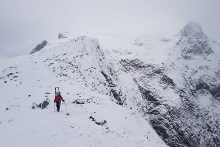 På rundt 1200 moh. Foto: Marius Gamlem