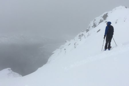 Fra området med den beste skikjøringa på 1400 moh. Foto: Andreas Strand Helland