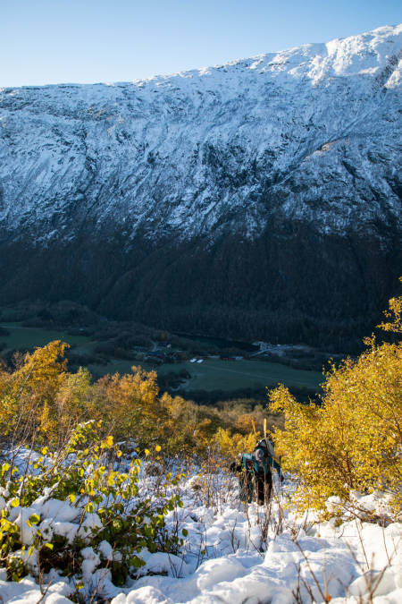 Fine farger, men foreløpig for lavt for skiføre.
