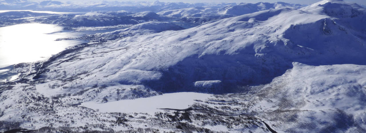 Haukebøtinden 906 moh. Toppturer rundt Harstad