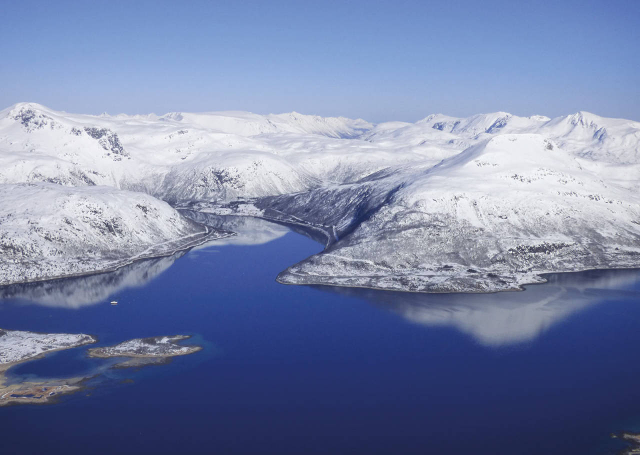 Snøtinden 980 moh fra Toppturer rundt Harstad