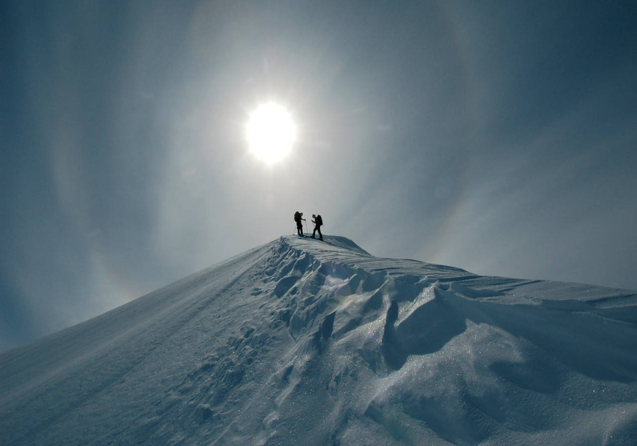 Nordøstryggen på Øvre Staupåtinden. Foto: Torgeir Kjus. / Toppturer rundt Bodø.