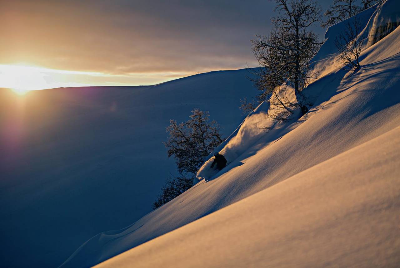 Nordsida av Nonsholten. Foto: Hans Kristian Krogh-Hansen. / Toppturar i Sogn.