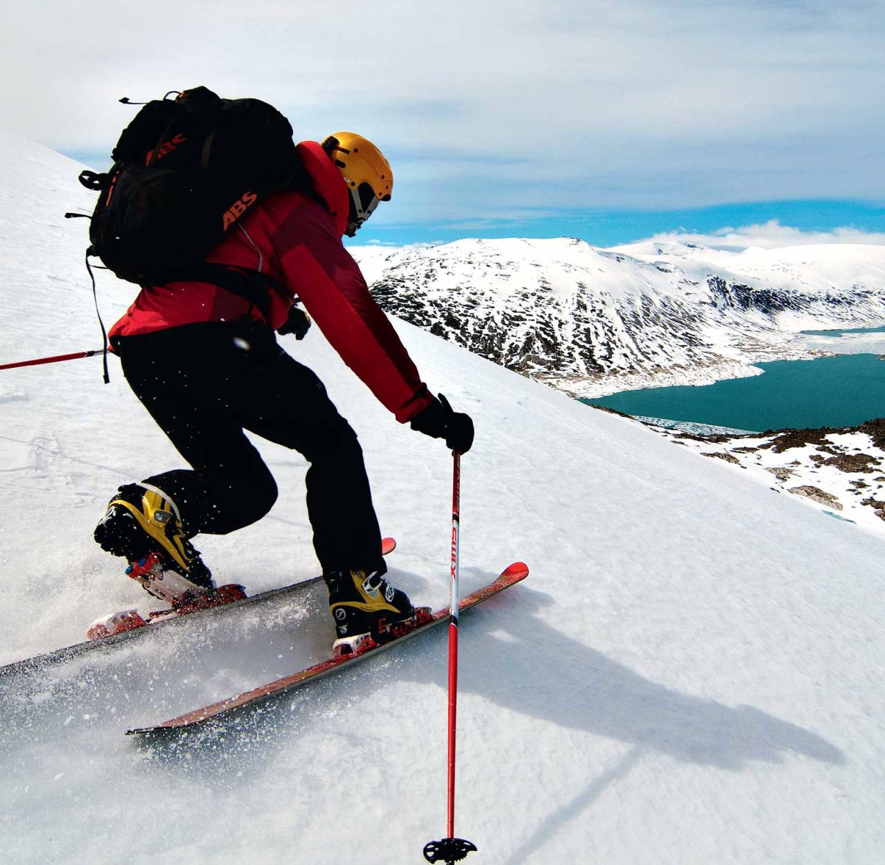 Frå Sprongdalseggi. Foto: Bjørnar Bjørhusdal. / Toppturar i Sogn.