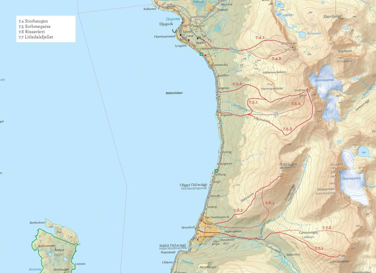 sorbmegaisa kart Turbeskrivelse Sorbmegaisa | Troms | Toppturer i Norge | FRIFLYT.NO