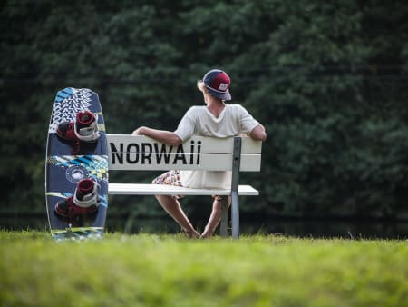 HAVBLIKK: Stille før stormen på Tredjedammen i midt i Tønsberg by. Bilde: Christian Nerdrum