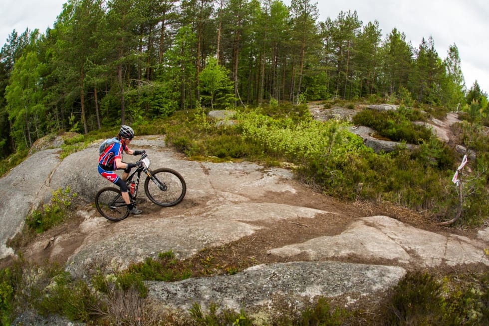 SVABERG: Pioneren har flere svaberg. (foto: Snorre Veggan) terrengsykkelrittet-5506a