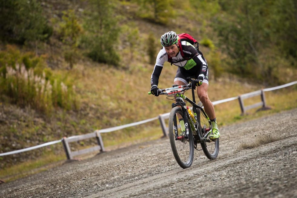 an Olav Beitmyren i fint driv over fjellet under Birken 2014. Foto: Snorre Veggan Beitmyren BIRKEN-2014 Snorre Veggan