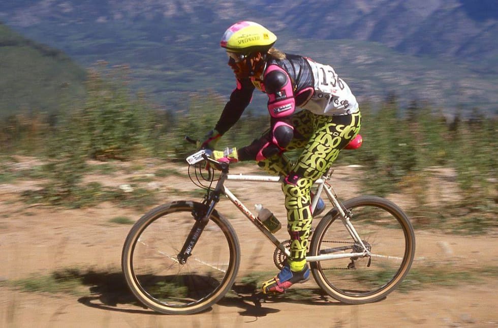 MIKE THE BIKE: Mike Kluge vant Grundig-verdenscupen i xc i 1991 og startet senere merket Focus. Her i utforrittet.