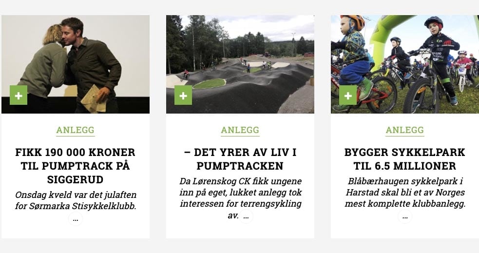 DEKKER PUMPTRACK: På terrengsykkel.no vil du jevnlig kunne lese nye saker om pumptracker.