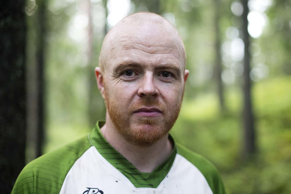 JOBBER FOR MARKA: Bjørn André Enoksen har et brennende engasjement for terrengsykling og marka. _63A2630